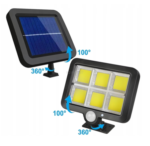 Solární LED lampa 120 COB | Top-ceny