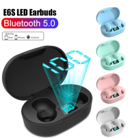 Bezdrátová sluchátka E6S s bluetooth 5.0 a dobíjecím pouzdrem