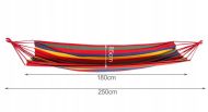 Houpací síť 80 x 200 cm červené pruhy