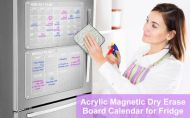 Magnetický kalendář se suchou stíratelnou tabulí na lednici REUSABLEPLAN