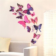 3D motýlci na zeď