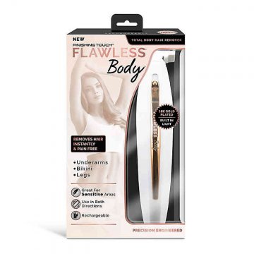 Elektrický dámský holicí strojek na odstranění chloupků Flawless Body Elektrický dámský holicí strojek na odstranění chloupků Flawless Body