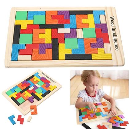 Logické dřevěné puzzle Logické dřevěné puzzle