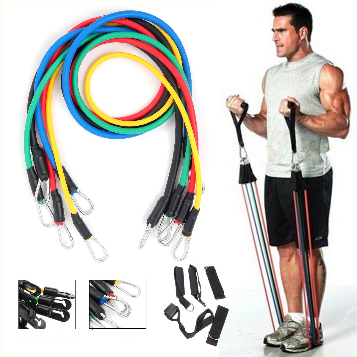 Posilovací gumy 11PCS Resistance Band Posilovací gumy 11PCS Resistance Band
