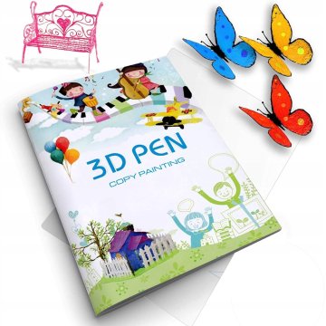 Kniha se šablonami pro 3D pero